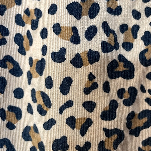 CARTERS UEC Girls Size 8 Corduroy Drop Waist Cheetah Animal Print Dress Brown - Picture 12 of 12